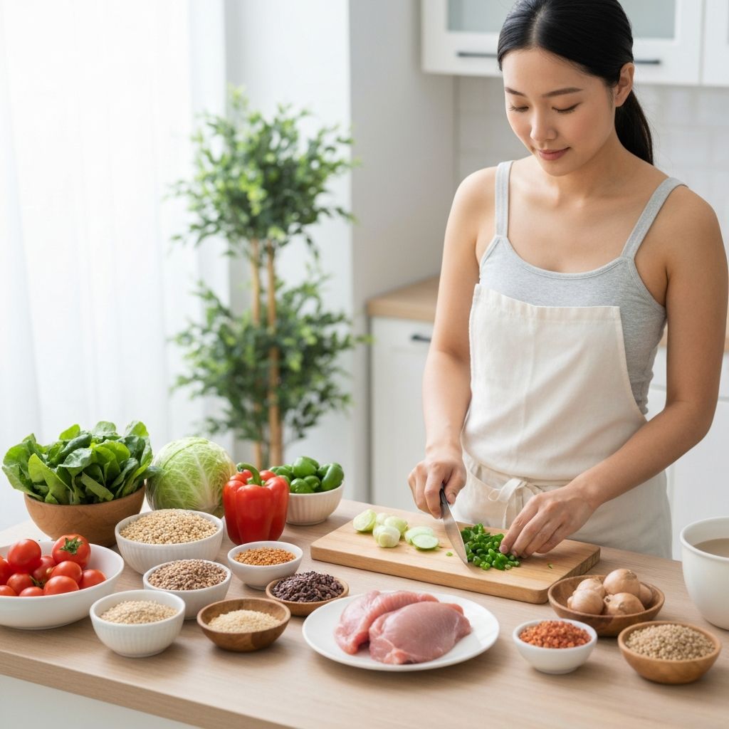 Healthy meal preparation